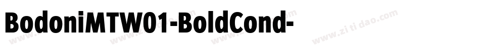 BodoniMTW01-BoldCond字体转换