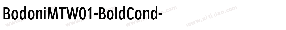 BodoniMTW01-BoldCond字体转换