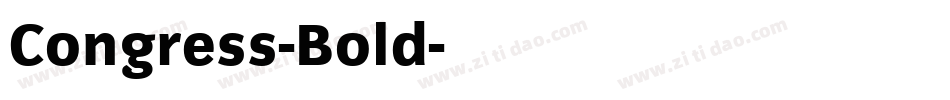 Congress-Bold字体转换