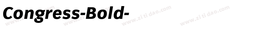 Congress-Bold字体转换