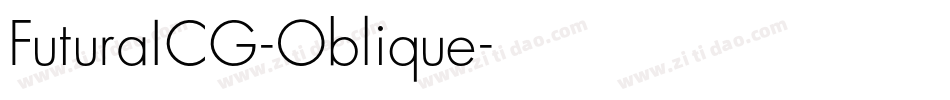 FuturaICG-Oblique字体转换