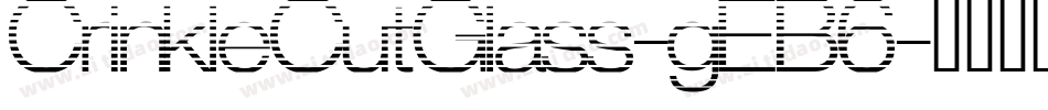 CrinkleCutGlass-gEB6字体转换