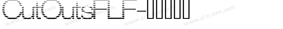 CutOutsFLF字体转换