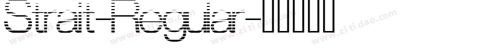 Strait-Regular字体转换