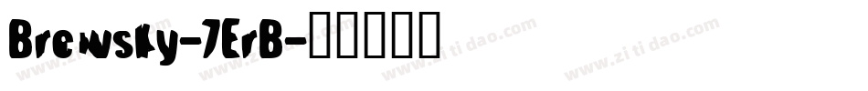 Brewsky-7ErB字体转换