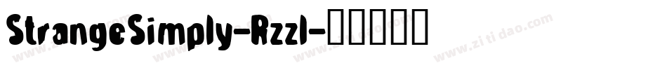 StrangeSimply-Rzzl字体转换