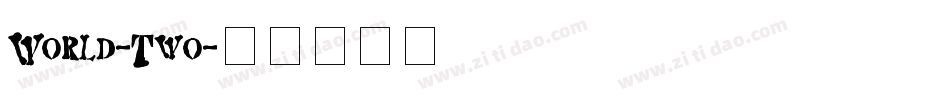 World-Two字体转换
