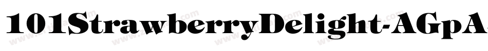 101StrawberryDelight-AGpA字体转换