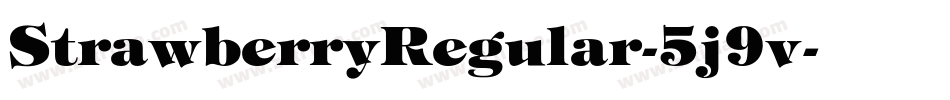 StrawberryRegular-5j9v字体转换
