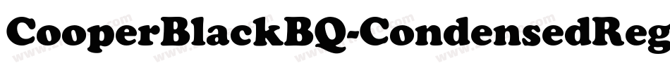 CooperBlackBQ-CondensedRegular字体转换