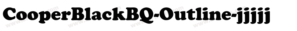 CooperBlackBQ-Outline字体转换