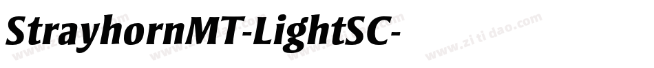 StrayhornMT-LightSC字体转换