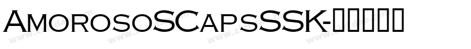 AmorosoSCapsSSK字体转换