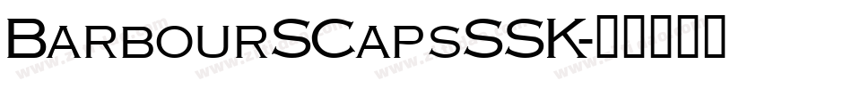 BarbourSCapsSSK字体转换