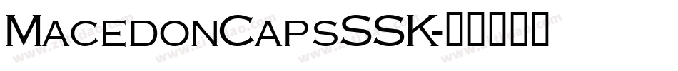 MacedonCapsSSK字体转换
