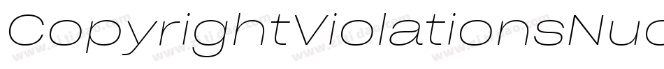 CopyrightViolationsNudged-L8E4字体转换