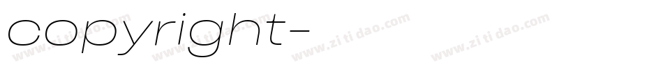 copyright字体转换