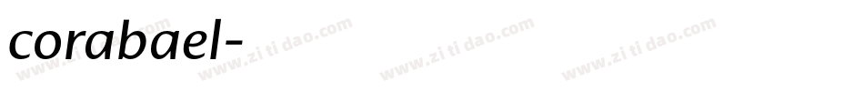corabael字体转换