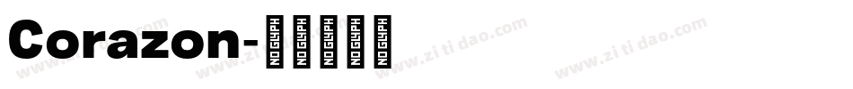 Corazon字体转换