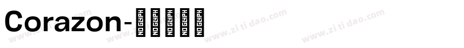Corazon字体转换