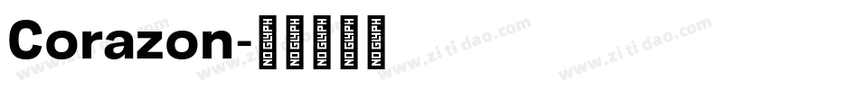 Corazon字体转换