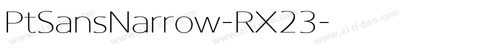 PtSansNarrow-RX23字体转换