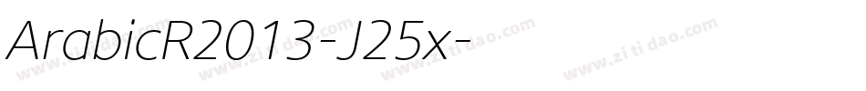 ArabicR2013-J25x字体转换