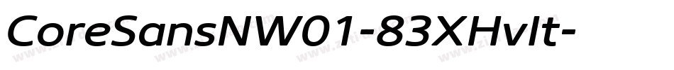 CoreSansNW01-83XHvIt字体转换