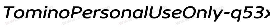 TominoPersonalUseOnly-q53x字体转换