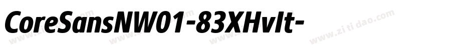 CoreSansNW01-83XHvIt字体转换