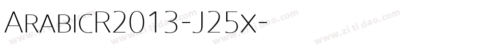 ArabicR2013-J25x字体转换