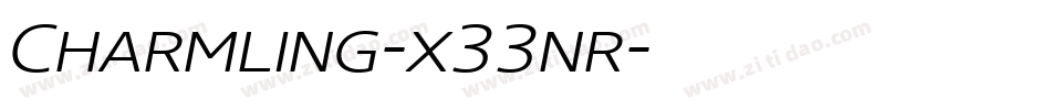 Charmling-x33nr字体转换