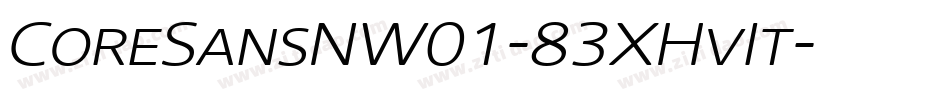 CoreSansNW01-83XHvIt字体转换