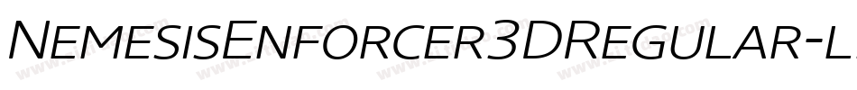 NemesisEnforcer3DRegular-l33X字体转换