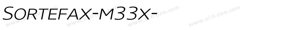 Sortefax-m33x字体转换