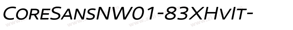 CoreSansNW01-83XHvIt字体转换