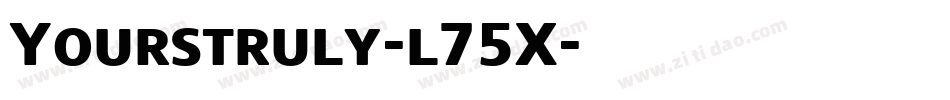 Yourstruly-l75X字体转换