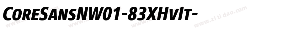 CoreSansNW01-83XHvIt字体转换