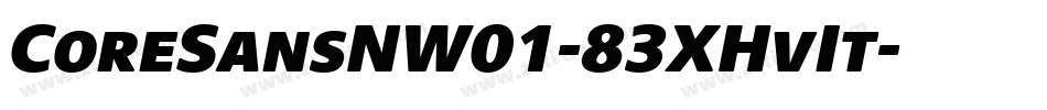 CoreSansNW01-83XHvIt字体转换