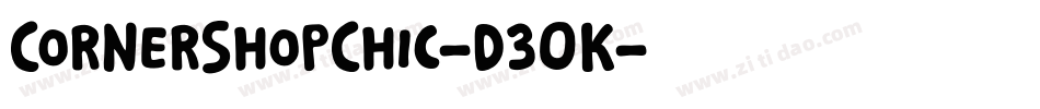 CornerShopChic-d3OK字体转换
