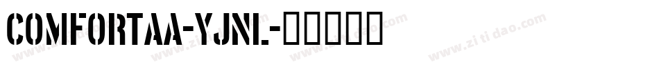 Comfortaa-YJnL字体转换