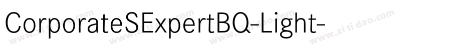 CorporateSExpertBQ-Light字体转换