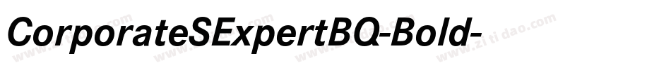 CorporateSExpertBQ-Bold字体转换