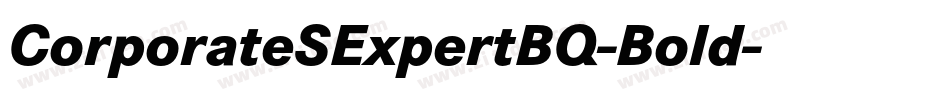 CorporateSExpertBQ-Bold字体转换