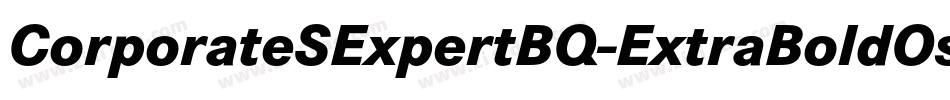 CorporateSExpertBQ-ExtraBoldOsF字体转换