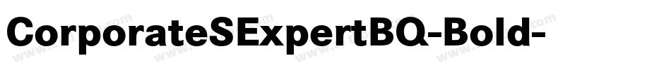 CorporateSExpertBQ-Bold字体转换
