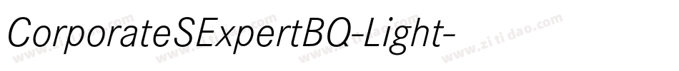 CorporateSExpertBQ-Light字体转换