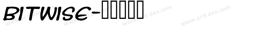 bitwise字体转换