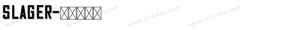 Slager字体转换