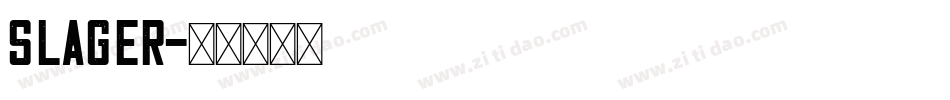 Slager字体转换